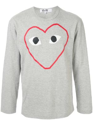 comme des garons t shirt gris