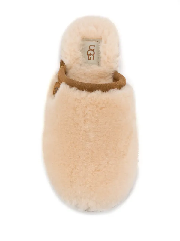 ugg fluffette shearling flat slippers