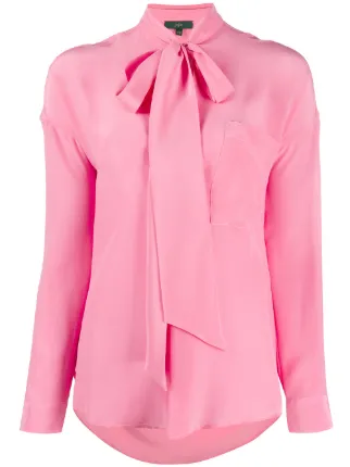 Shop pink Jejia bow tie blouse with 