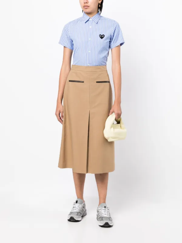 Comme Des Garçons Play ストライプ ショートスリーブシャツ 通販