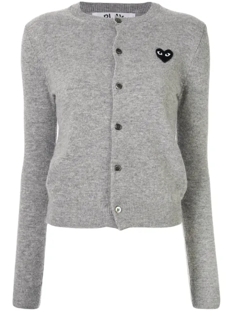 Comme Des Garçons Play logo embroidered buttoned cardigan 