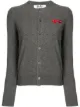 Image 1 of Comme Des Garçons Play embroidered heart patch cardigan