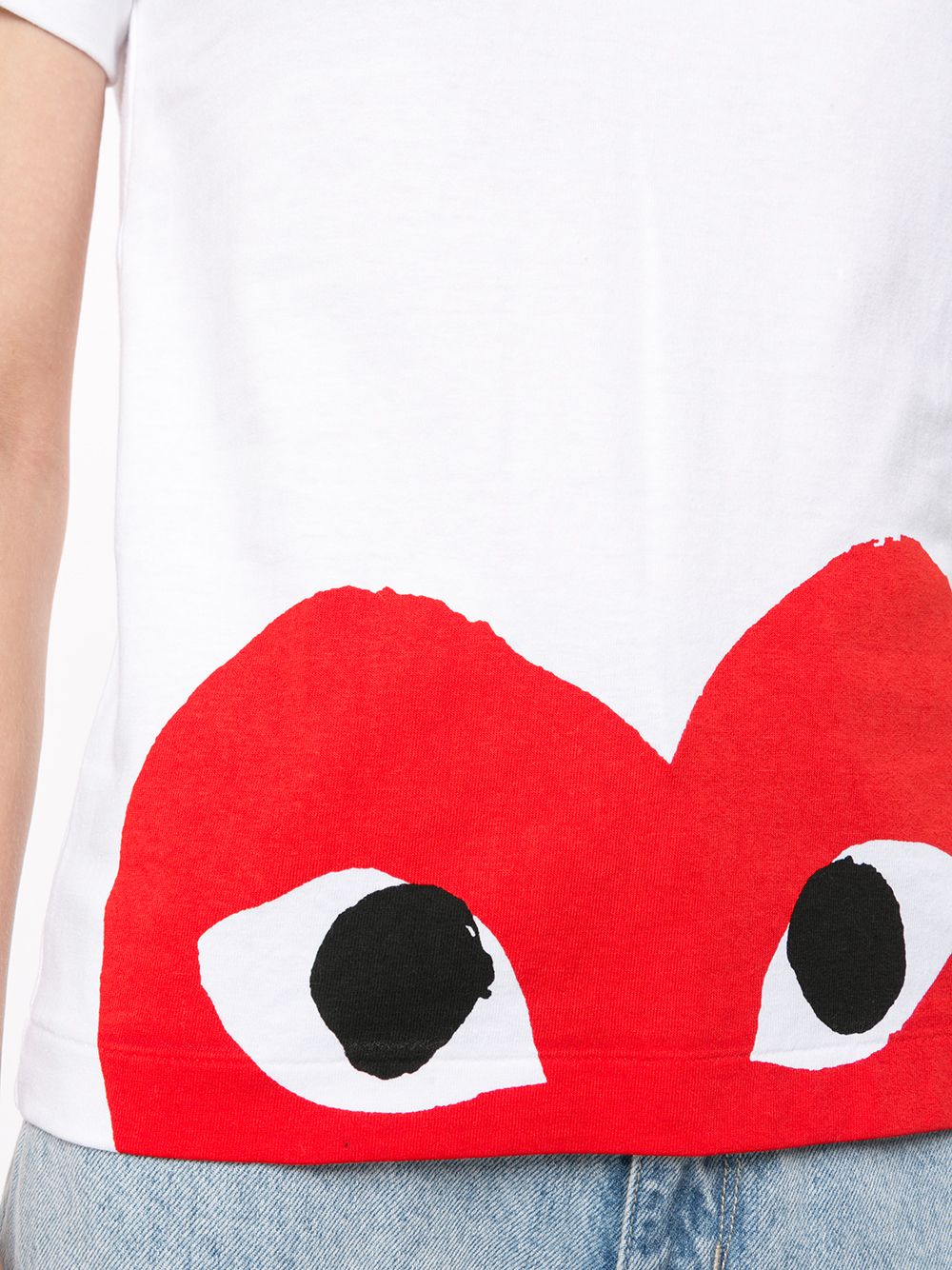 Comme des Garçons Play Oversized Heart Print T-Shirt - Pink