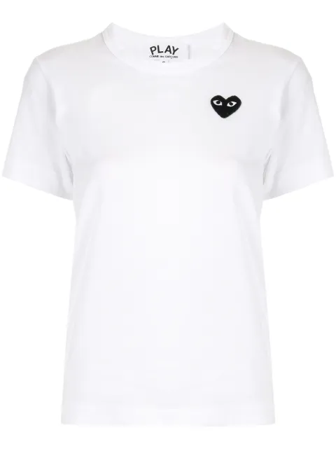 Comme Des Garçons embroidered heart logo T-shirt