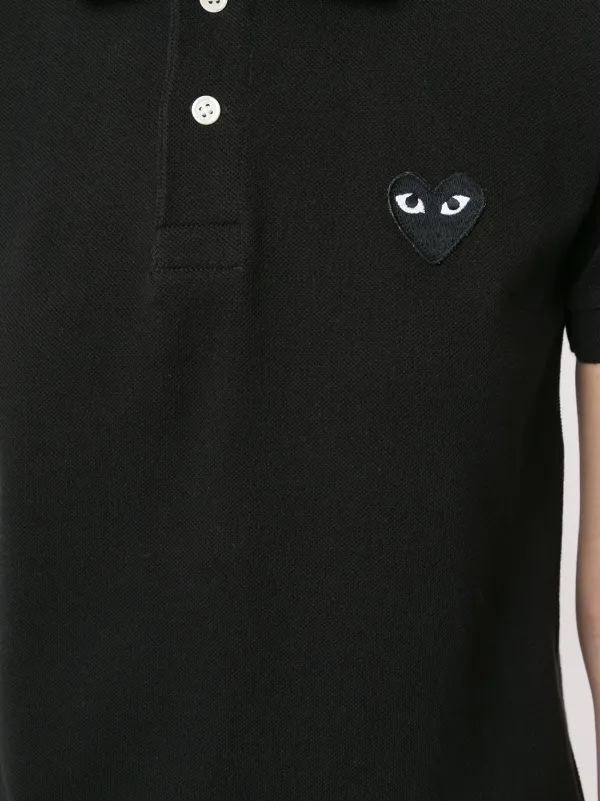 black cdg polo