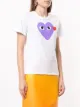 Comme Des Garçons Play تيشيرت بطبعة وشارة شعار الماركة