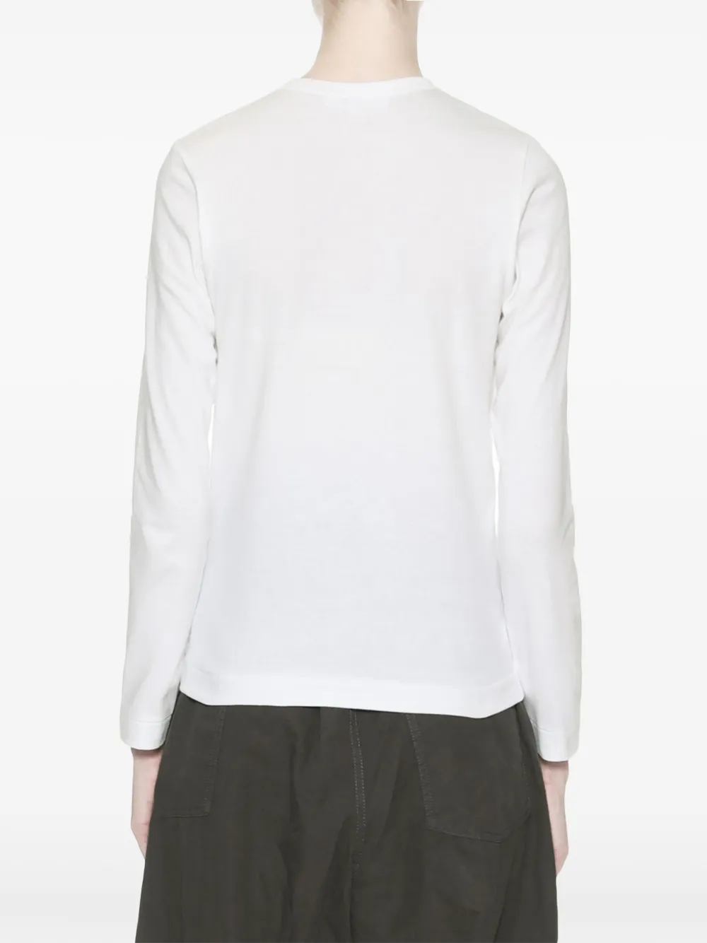 Comme Des Garçons Play T-shirt met logopatch Wit