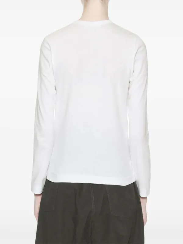 Comme Des Garçons Play ロゴ Tシャツ | ホワイト | FARFETCH JP