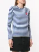 Comme Des Garçons Play تيشيرت مخطط بشارة شعار الماركة