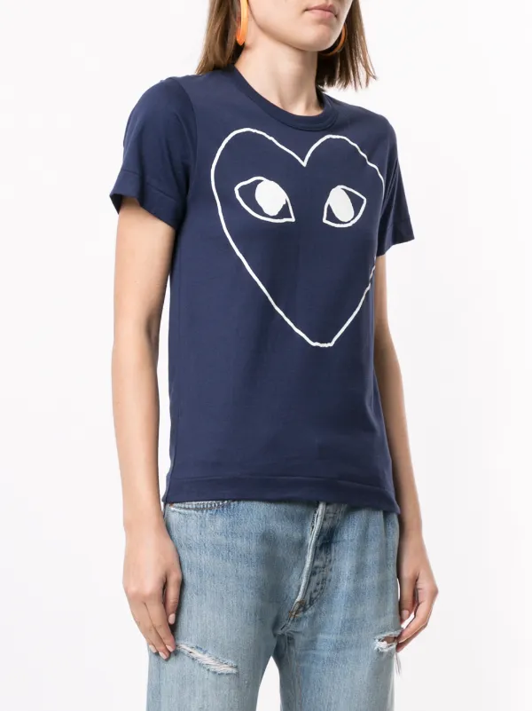 Comme Des Garçons Play ロゴ Tシャツ 通販 - FARFETCH
