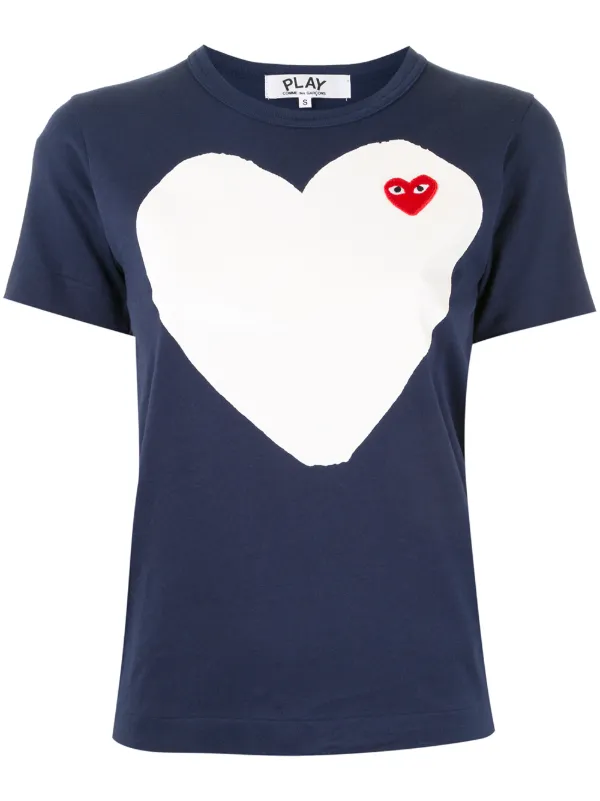 Comme Des Garçons Play Heart Logo T-shirt - Farfetch