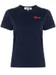 Image 1 of Comme Des Garçons Play logo embroidered crew neck T-shirt