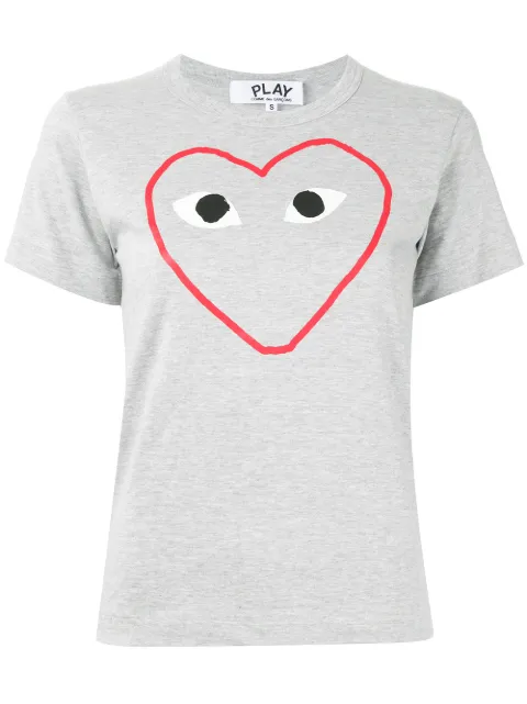 Comme Des Garçons Play logo-print crew neck T-shirt 