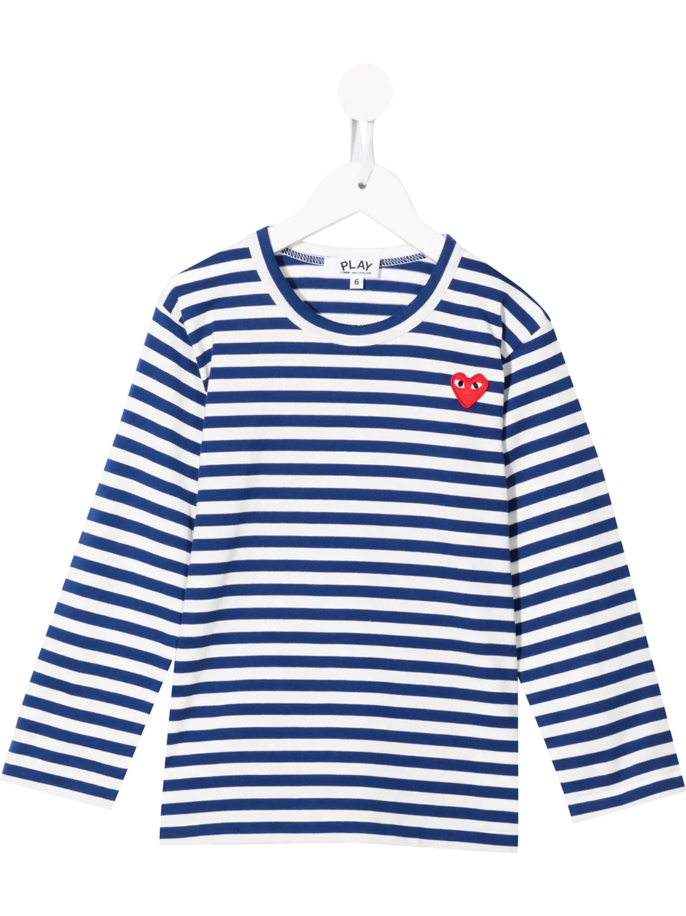 

Comme Des Garçons Play Kids playera con parche del logo - Azul