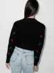 Versace rose embroidered cardigan