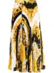 Image 1 of Versace Baroque-print pleated midi skirt