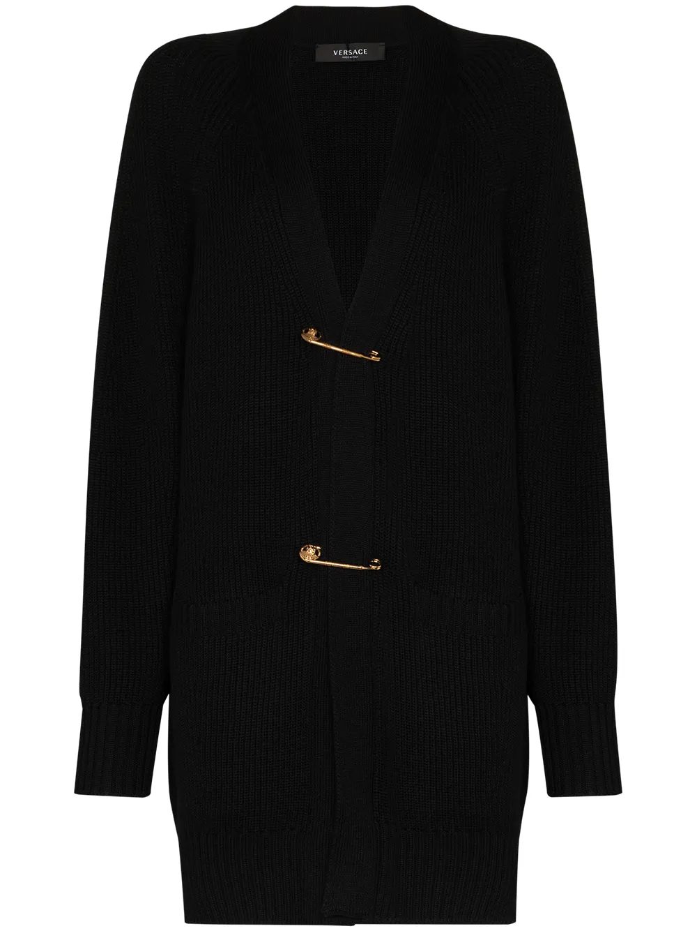 Versace Cardigan Mit Sicherheitsnadeln 2fchJ K0kGb Versace Cardigan Mit Sicherheitsnadeln 2fchJ K0kGb