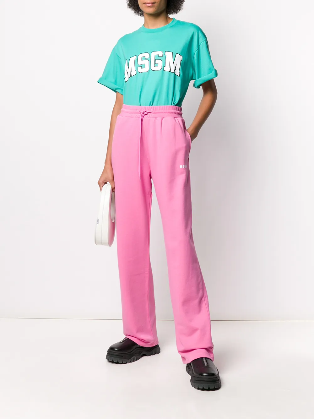 фото Msgm спортивные брюки прямого кроя