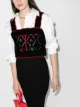 Изображение 2 из Versace укороченный топ с вышивкой