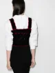 Versace укороченный топ с вышивкой