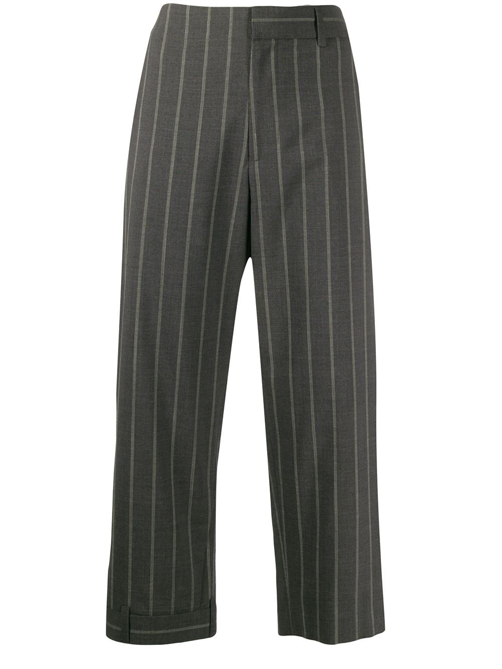 MONSE CROPPED PINSTRIPED TROUSERS