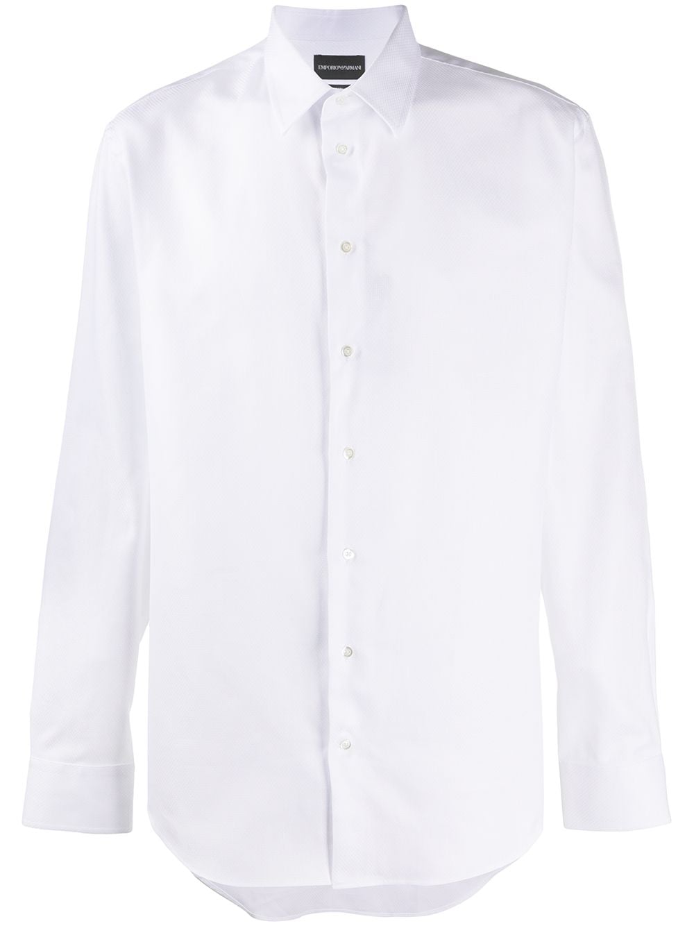 Emporio Armani Formal Long-sleeved Shirt In White