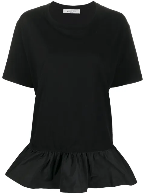 Valentino Garavani ruffled-detail T-shirt