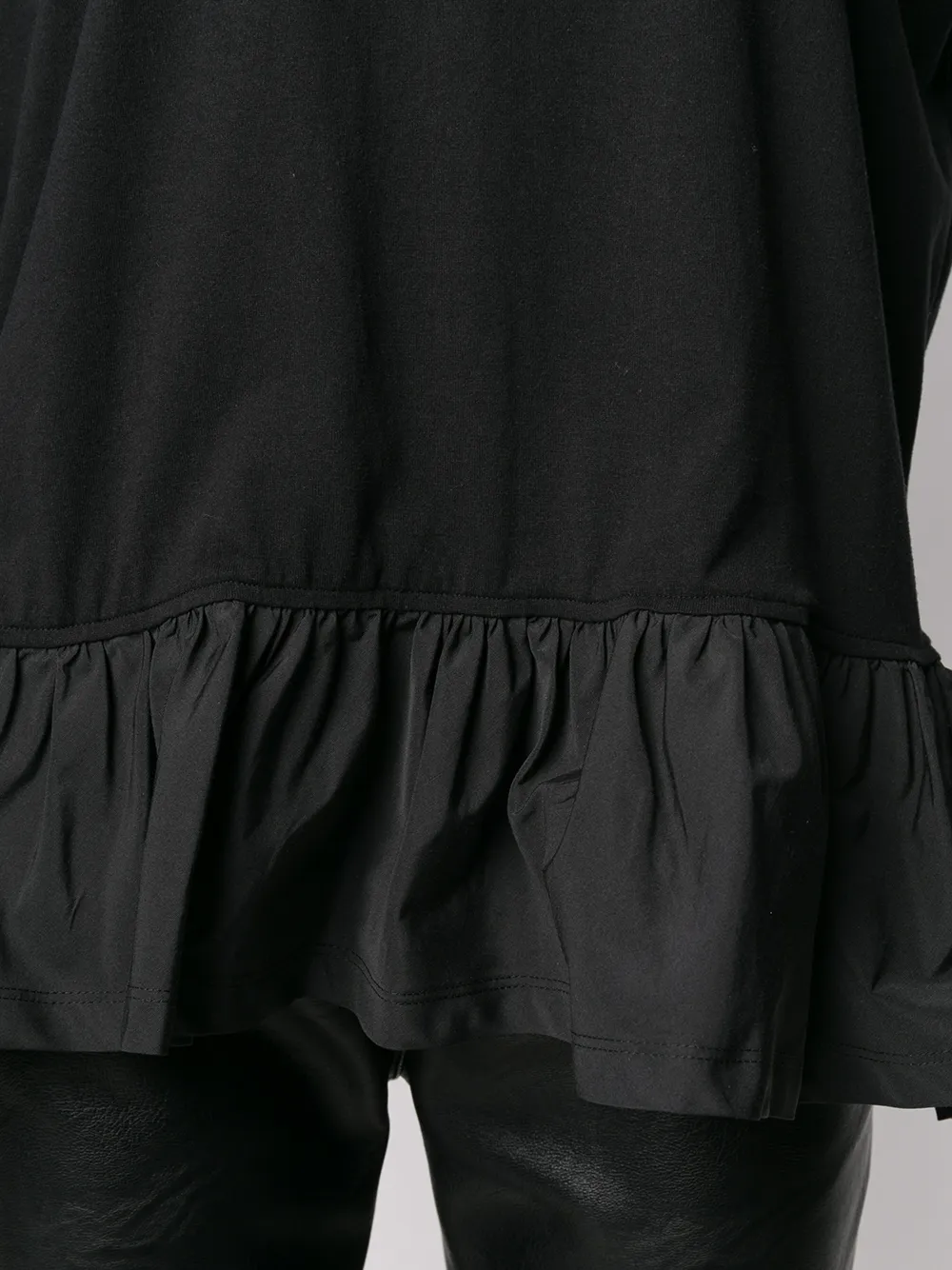 Valentino Garavani T-shirt met ruche Zwart