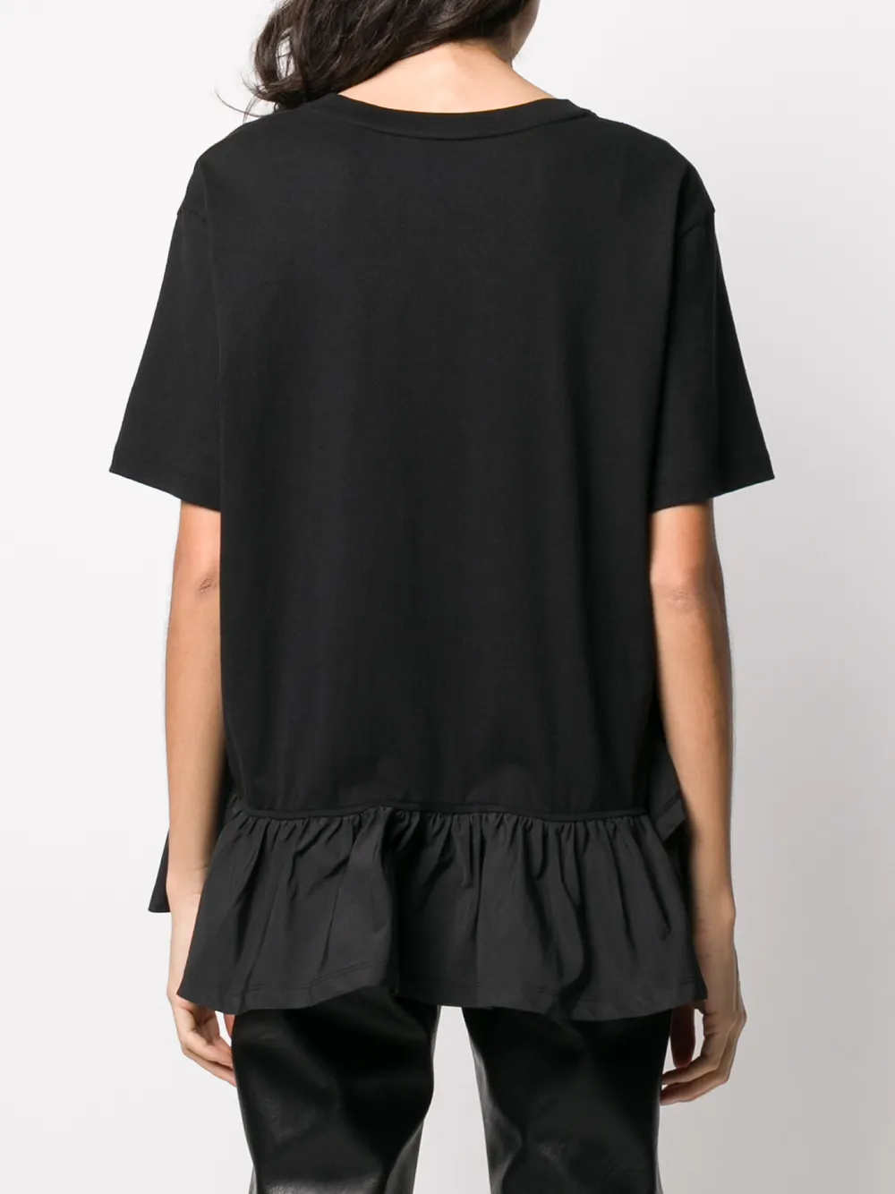 Valentino Garavani T-shirt met ruche Zwart