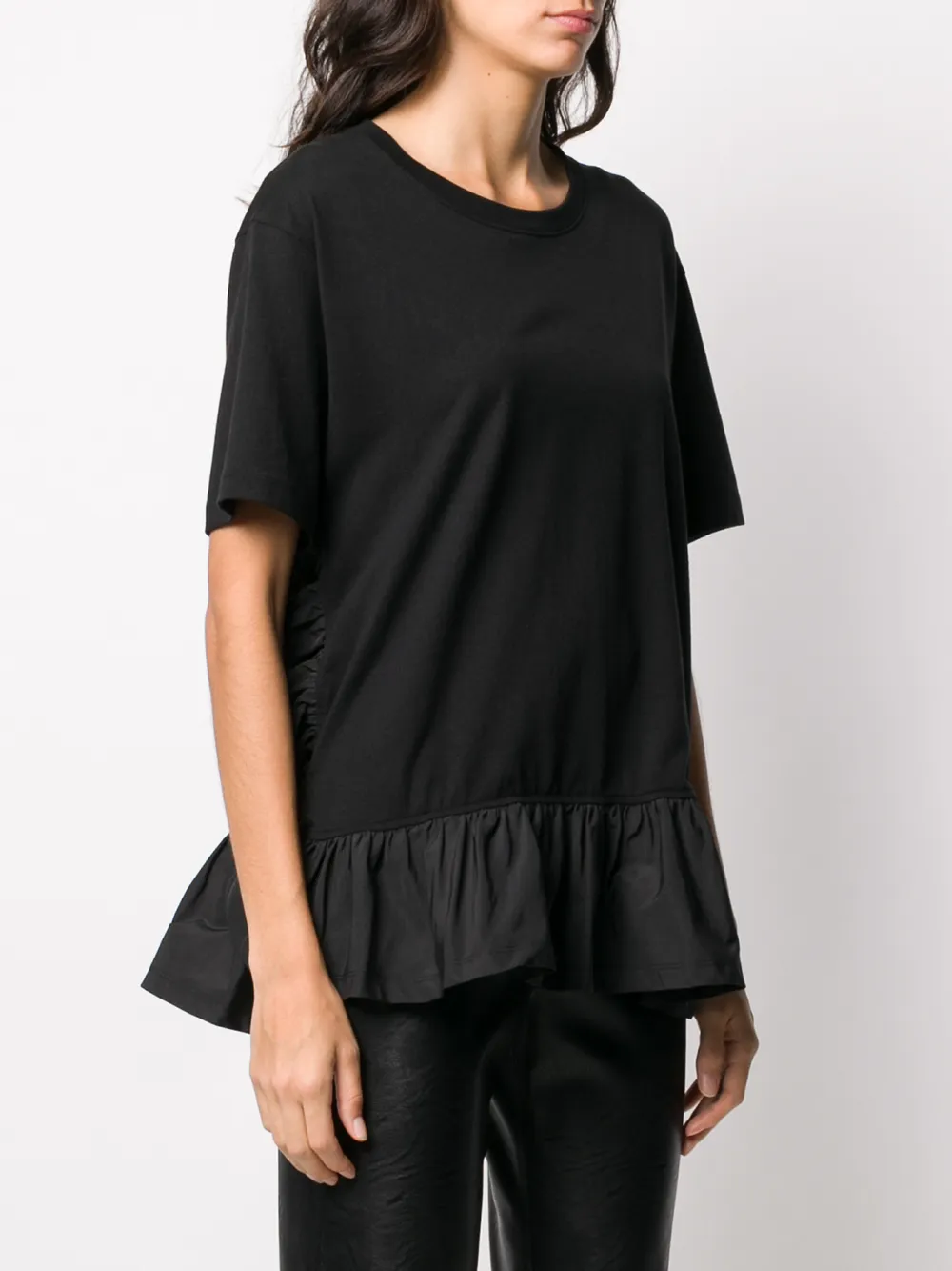 Valentino Garavani T-shirt met ruche Zwart