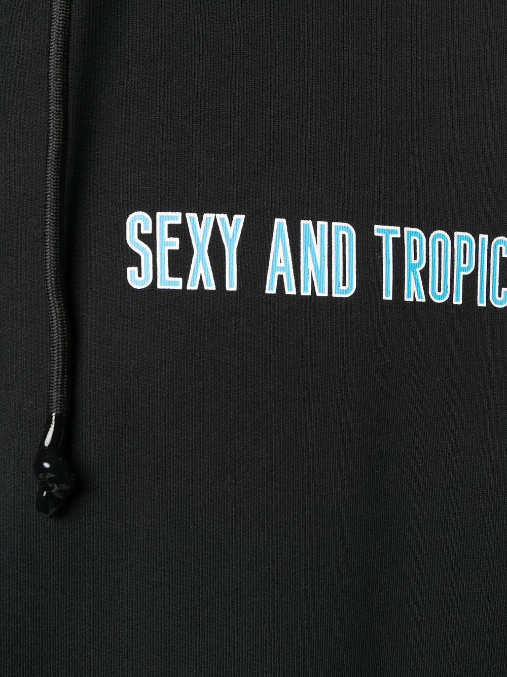 Versace Jeans Couture Hoodie met tekst Zwart