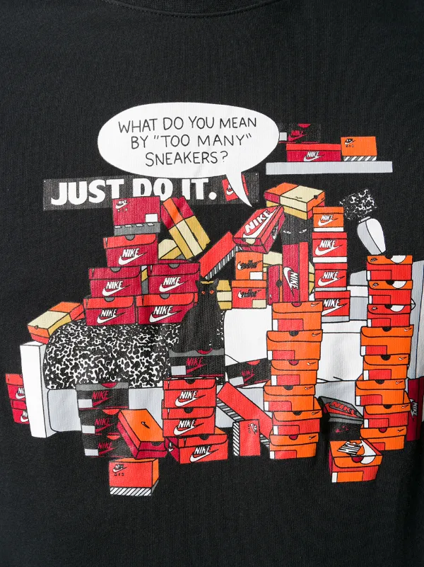 nike too many sneakers t shirt