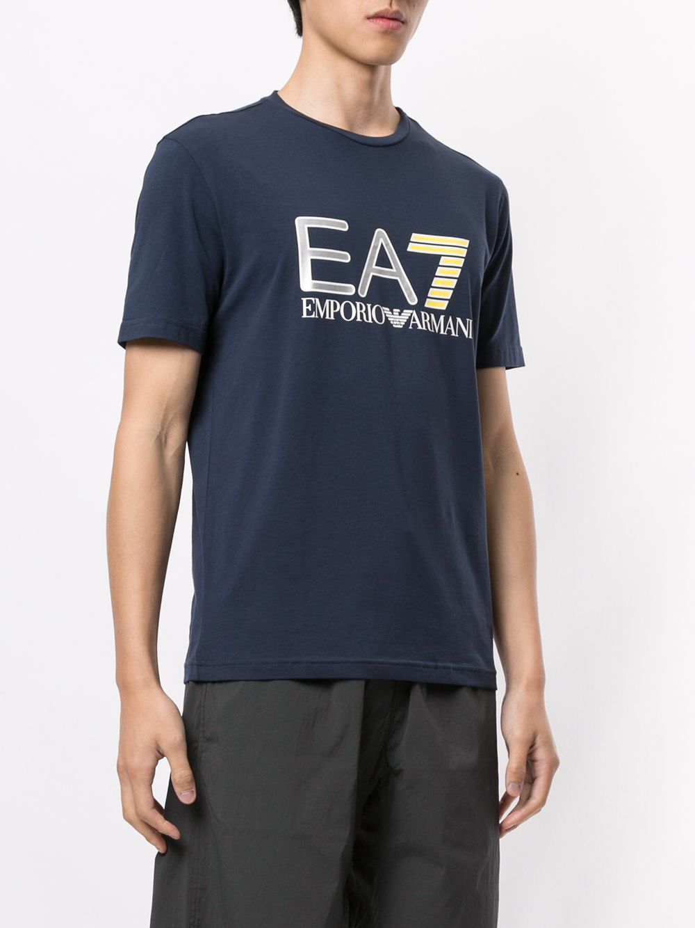 фото Ea7 emporio armani футболка ea7 с логотипом металлик