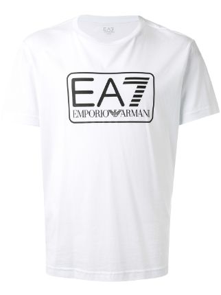 Ea7 Emporio Armani EA7 Large Box Logo T-shirt - Farfetch