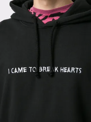 I Came To Break Hearts 标语印花连帽衫 I Came To Break Hearts 标语印花连帽衫展示图