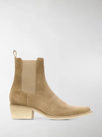 AMIRI Cuban heel Chelsea boots neutrals 