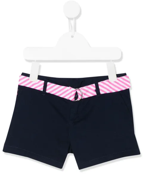 POLO RALPH LAUREN KIDS striped belt shorts