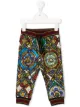 الصورة 1 من Dolce & Gabbana Kids بنطال رياضي بطبعة زجاج ملون