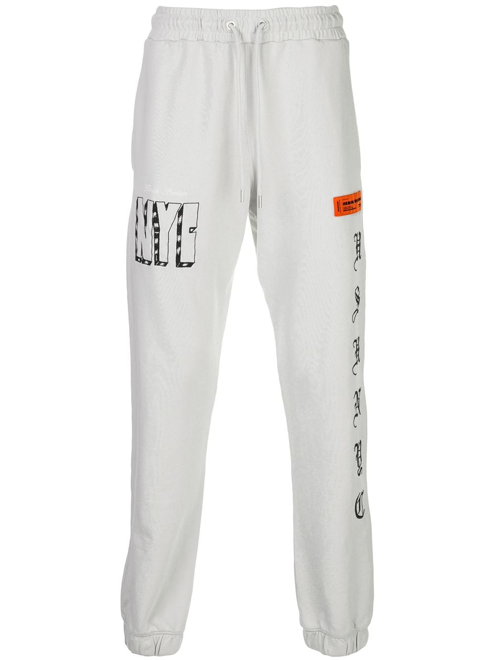 Heron Preston Embroidered Letters Track Pants In Grey