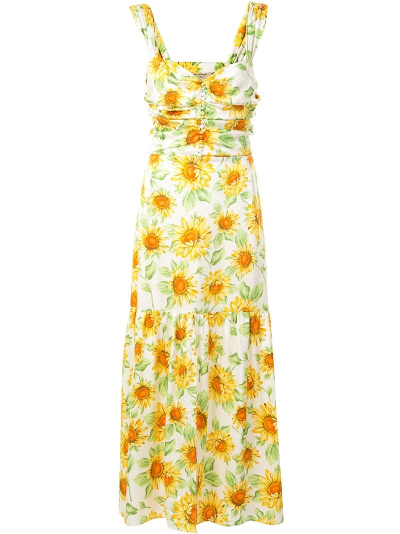 bec and bridge floral midi