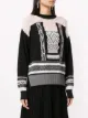 Mame Kurogouchi contrasting knitted jumper