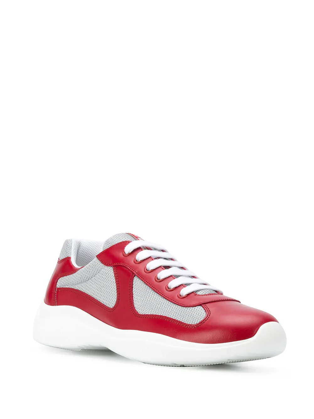 Prada low-top flatform sneakers Red