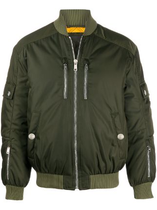 prada green bomber jacket