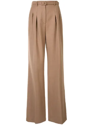 Dora belted wide-leg trousers by Gabriela Hearst, available on farfetch.com for $1341 Ivanka Trump Pants SIMILAR PRODUCT