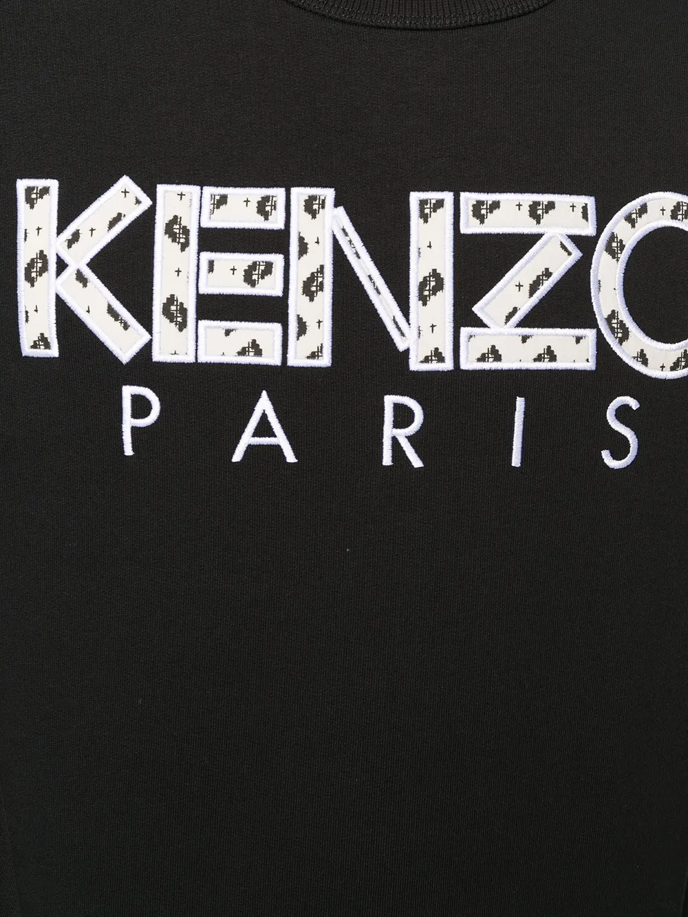 Kenzo Sweater met geborduurd logo Zwart