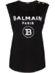 Image 1 of Balmain logo print tank top