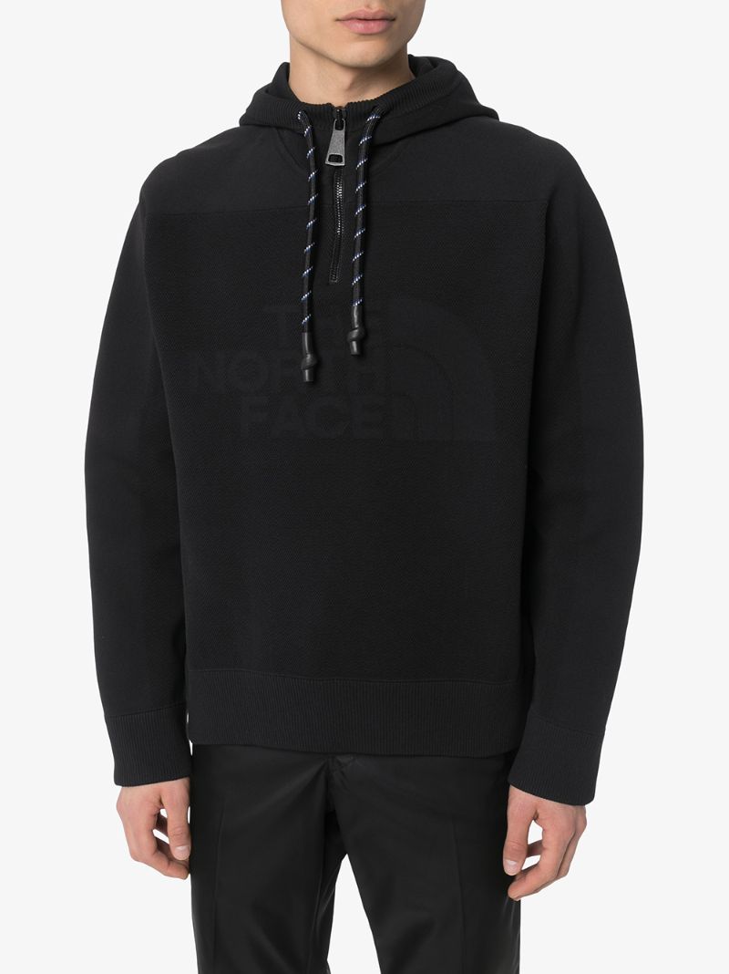 Shop The North Face Engineered Knit Hoodie  In Black