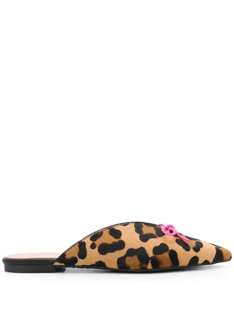 pretty ballerina leopard flats