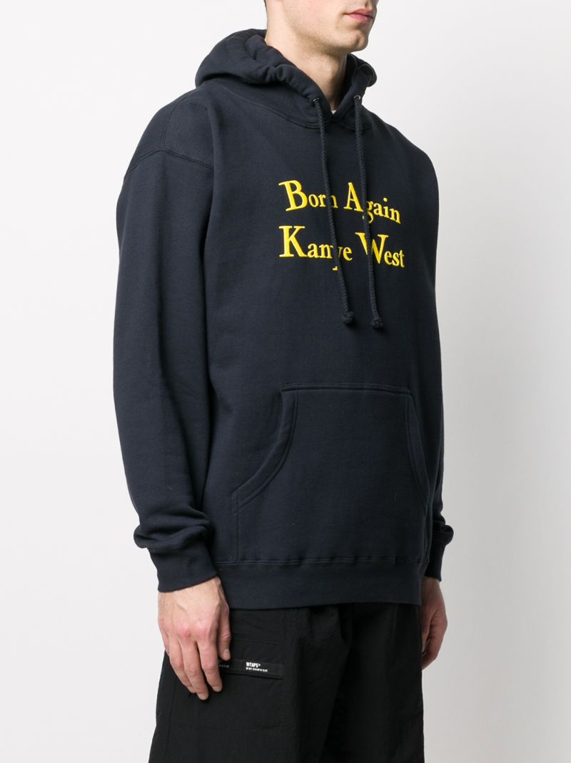 Shop Chinatown Market Born Again Kanye West Hoodie In Blue