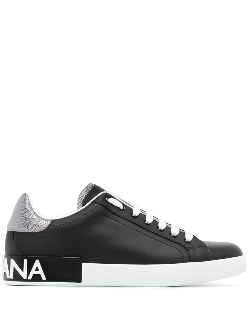 Dolce & Gabbana – classic portofino sneakers – men – Leather/Rubber – 42, 44, 39,5, 40, 40,5, 45, 41, 43, 39, 42,5, 43,5, 46, 41,5, 44,5 – Black